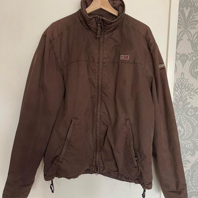 Napapijri Men's Bomber Jacket - Brown - M on Productcaster.