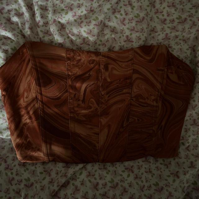 Women's Crop top - Brown/Orange - XS on Productcaster.