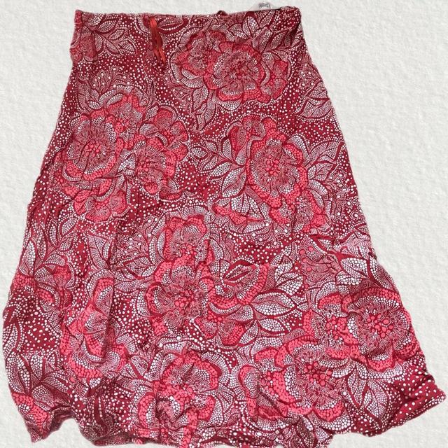 Reclaimed Vintage Women's Festival Skirt - Red/White - UK 12 on Productcaster.