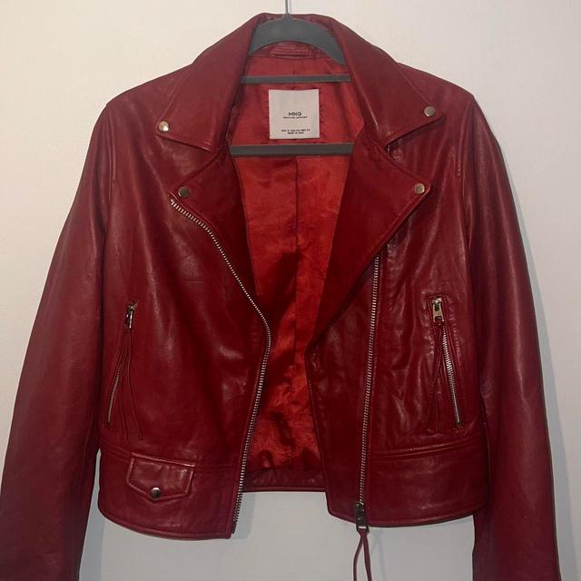 Mango Women's Going out Jacket - Red/Burgundy - S on Productcaster.