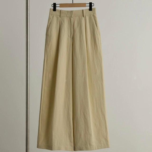 Women's Trousers - Cream/Yellow - UK 8 on Productcaster.