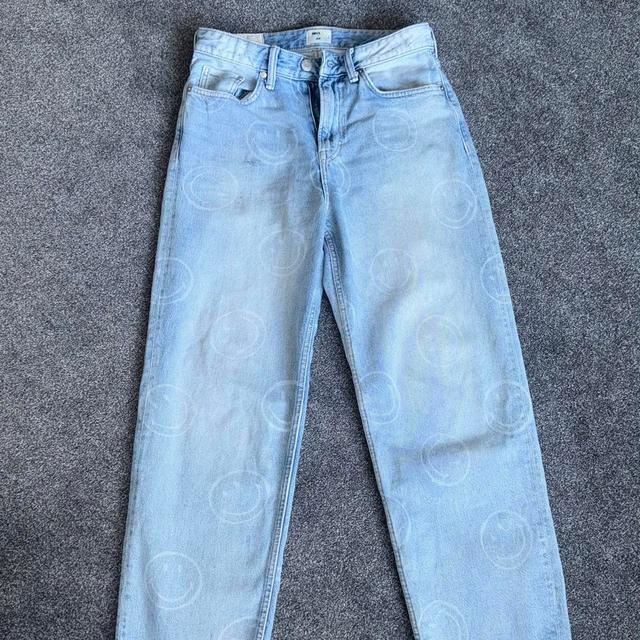 H&M Men's Bleached Jeans - Blue - M on Productcaster.