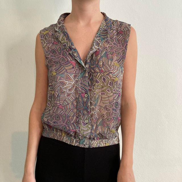 Vintage Women's Blouse - Multi - XS on Productcaster.