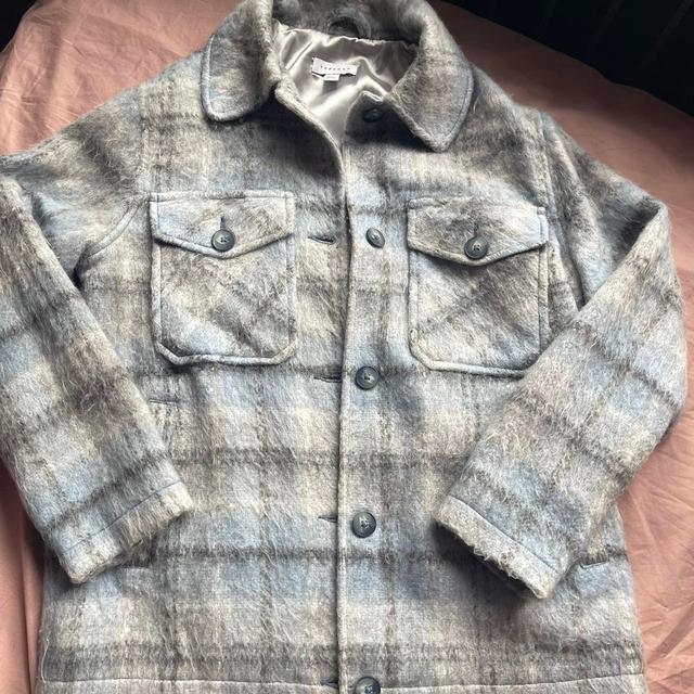 Topshop Women's Jacket - Grey/Blue - XS on Productcaster.