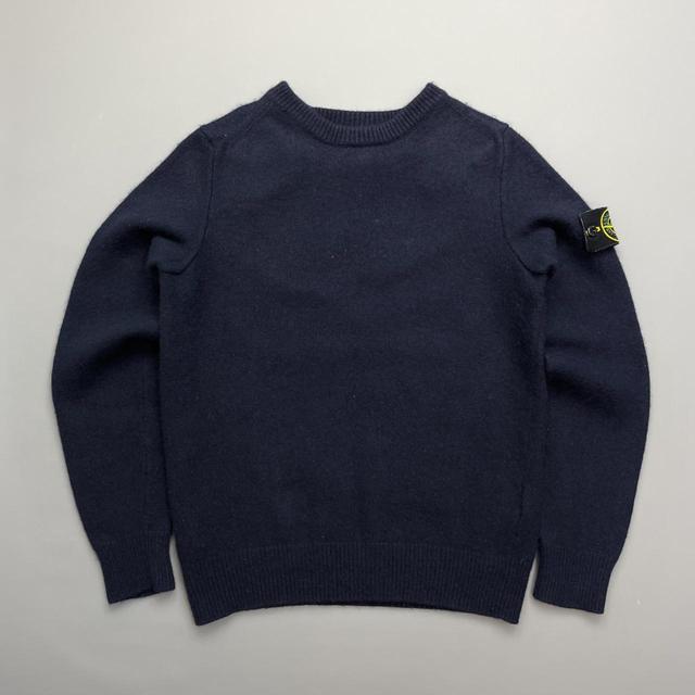 Stone Island Men's Jumper - Navy/Blue - S on Productcaster.