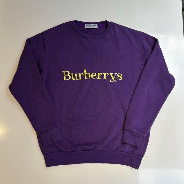 Burberry Men's Jumper - Purple/Yellow - M on Productcaster.