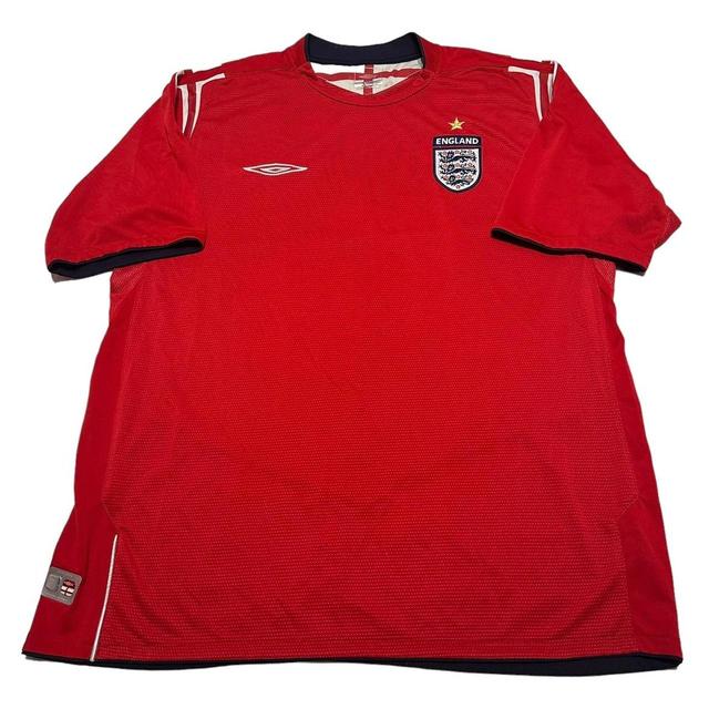 Umbro Men's T-shirt - Red/White - XL on Productcaster.