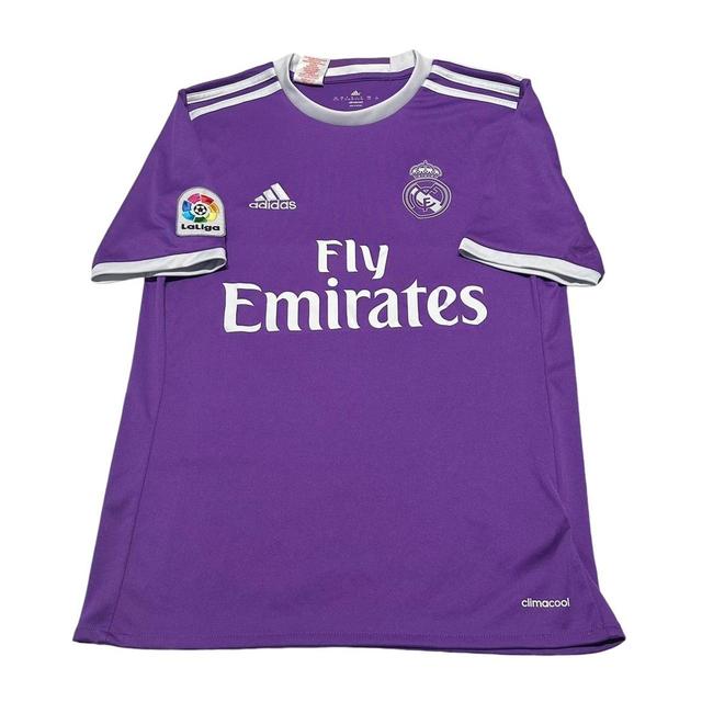 Adidas Women's T-shirt - Purple/White on Productcaster.