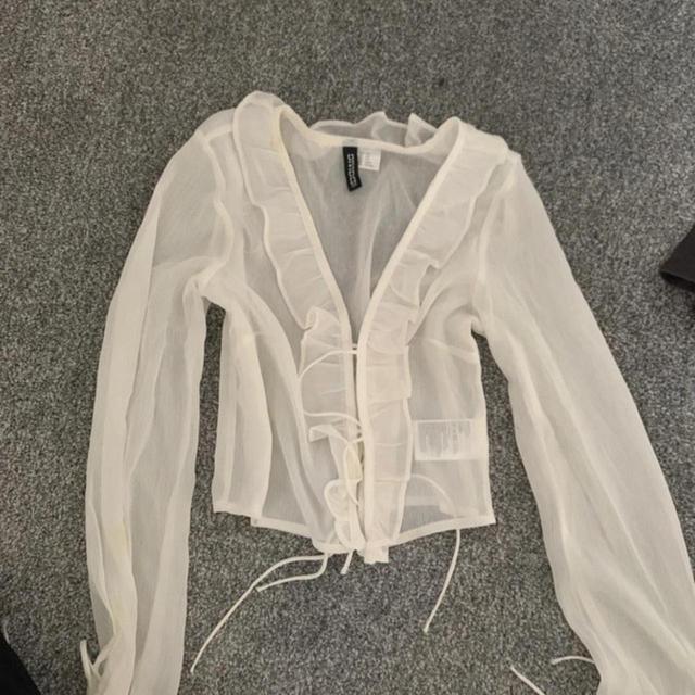 H&M Women's Cardigan - White - XS on Productcaster.