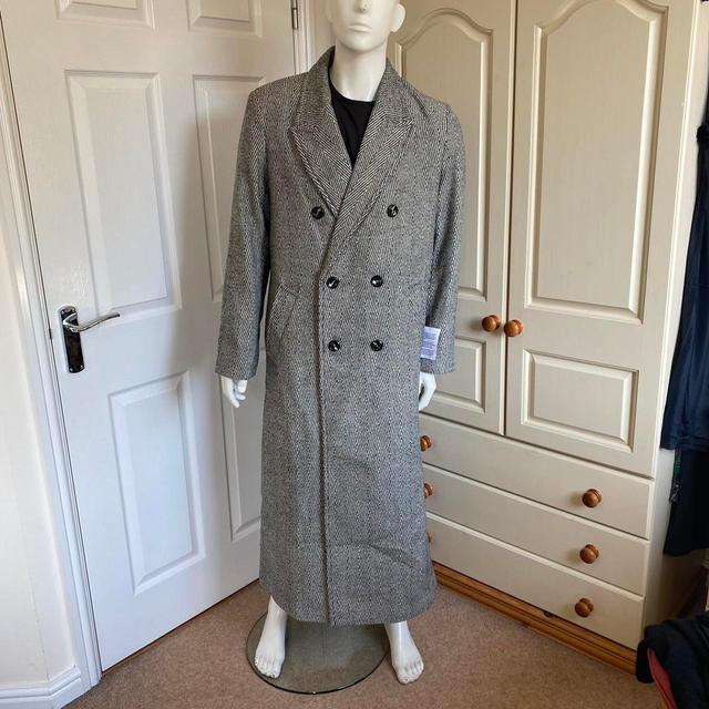 Topman Men's Overcoat - Grey - S on Productcaster.