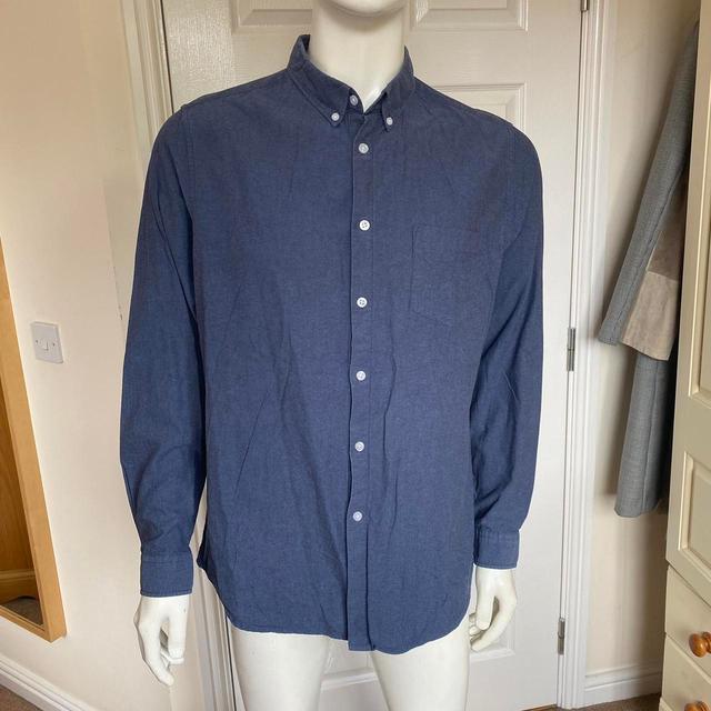 Primark Men's Shirt - Navy/Blue - XL on Productcaster.