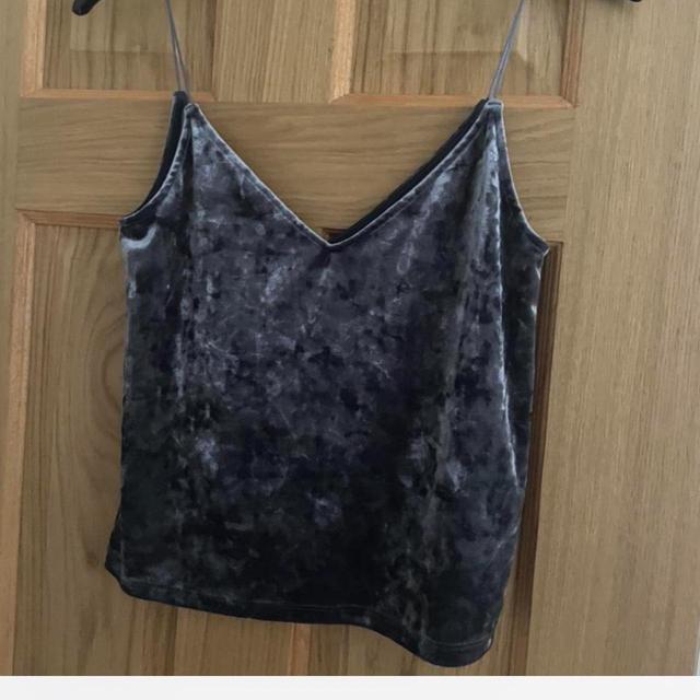 H&M Women's Top - Grey/Blue - S on Productcaster.