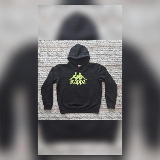 Kappa Men's Hoodie - Black/Green - L on Productcaster.