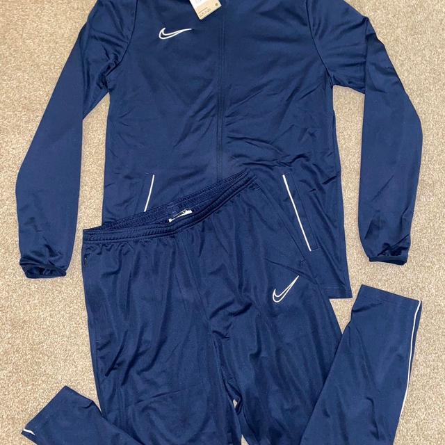 Nike Men's Polyester Jumpsuit - Navy - L on Productcaster.