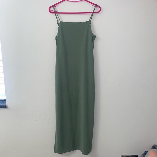 H&M Women's Slip Dress - Green - 6 on Productcaster.