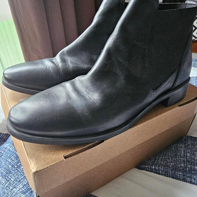 Topshop Women's Leather Boots - Black - UK 8 on Productcaster.