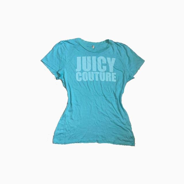 Juicy Couture Women's T-shirt - Blue - M on Productcaster.