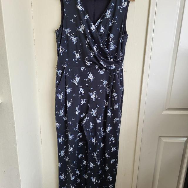 Laura Ashley Women's Jumpsuit - Black/Blue - UK 14 on Productcaster.