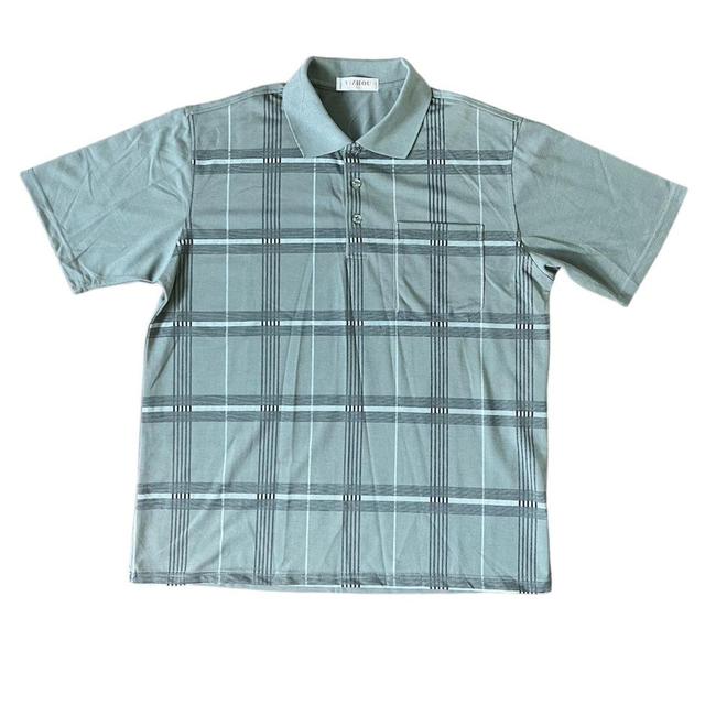 Vintage Men's Polo shirt - Grey - L on Productcaster.