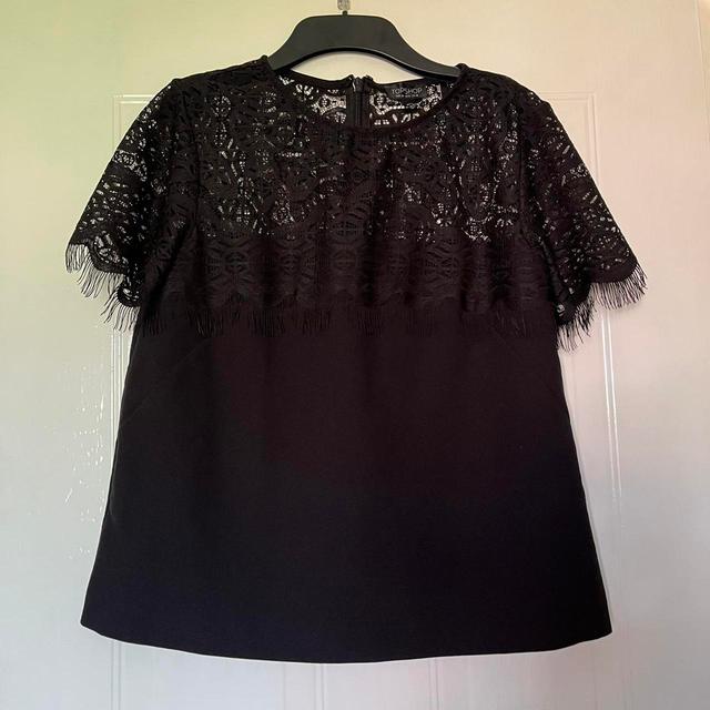 Topshop Women's Top - Black - 10 on Productcaster.