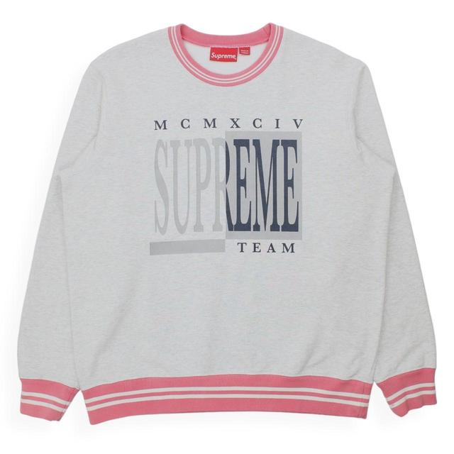 Supreme Men's Sweatshirt - Grey/Black - M on Productcaster.