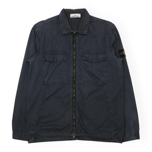 Stone Island Men's Shirt - Navy/Black - L on Productcaster.