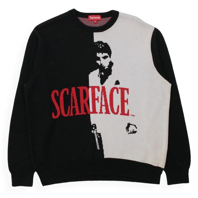 Supreme Men's Sweatshirt - Black/White - M on Productcaster.