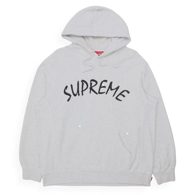 Supreme Men's Hoodie - Grey/Black - M on Productcaster.