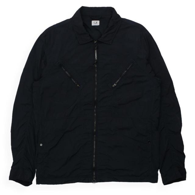 CP Company Men's Lightweight Jacket - Black/White - L on Productcaster.