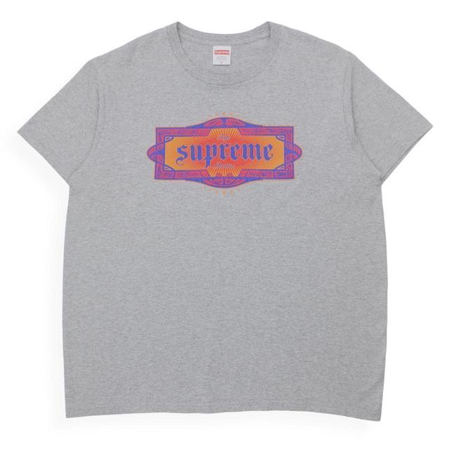 Supreme Men's T-shirt - Grey/Black - M on Productcaster.