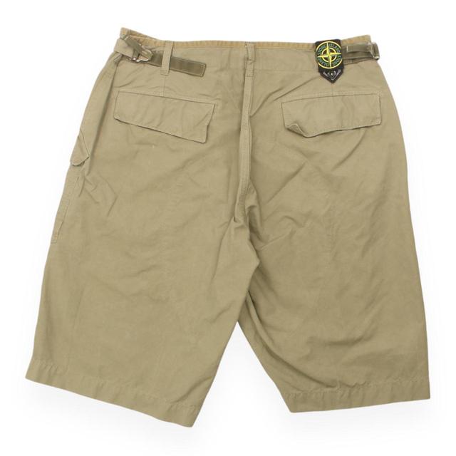 Stone Island Men's Shorts - Khaki/Black - M on Productcaster.