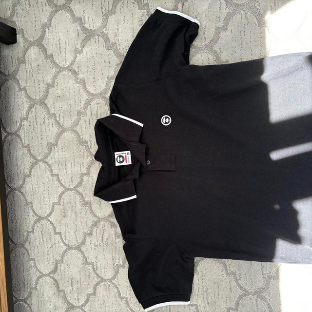 BAPE Men's Polo shirt - Black/White - M on Productcaster.