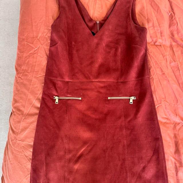 Next Women's Dress - Burgundy/Red - 10 on Productcaster.