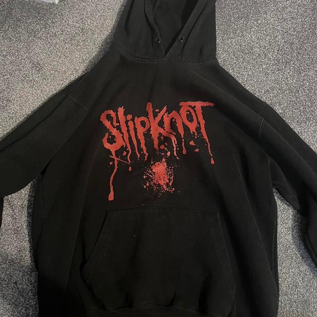 Men's Hoodie - Black/Red - M on Productcaster.