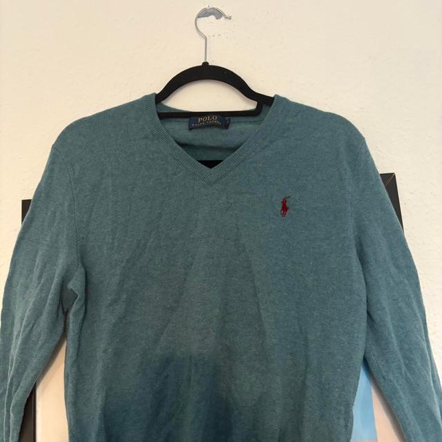 Ralph Lauren Men's Jumper - Blue/Green - S on Productcaster.