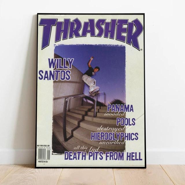 Thrasher Print - Purple/Multi on Productcaster.