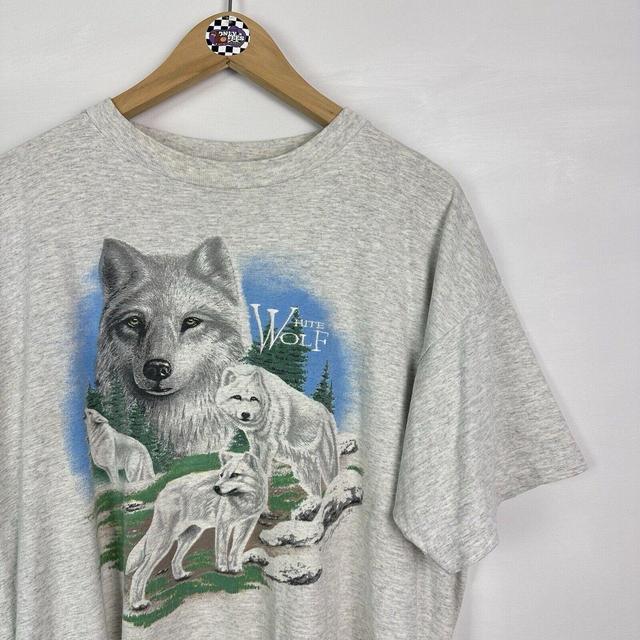 Vintage Men's T-shirt - Grey - XL on Productcaster.