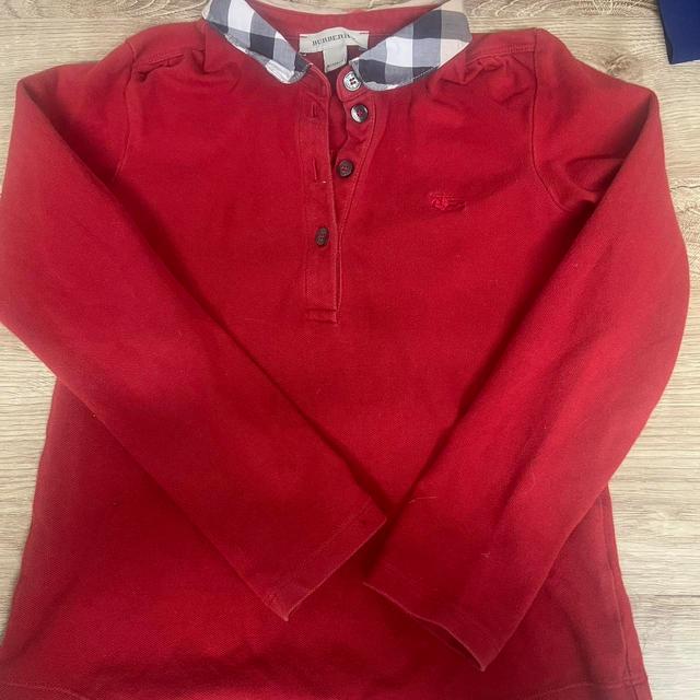 Burberry Kids' Polo shirt - Red on Productcaster.