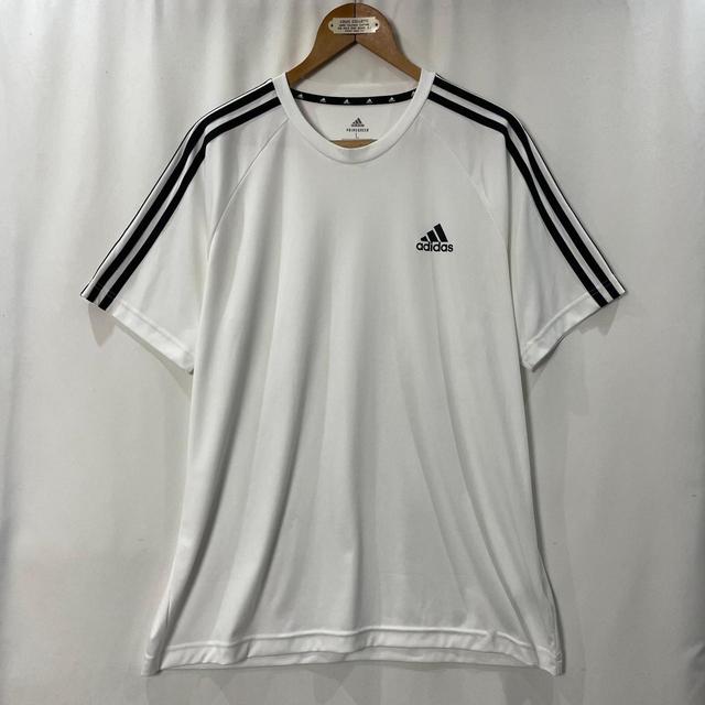 Adidas Men's T-shirt - White - L on Productcaster.