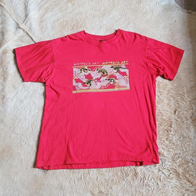 Vintage Men's T-shirt - Red - XL on Productcaster.