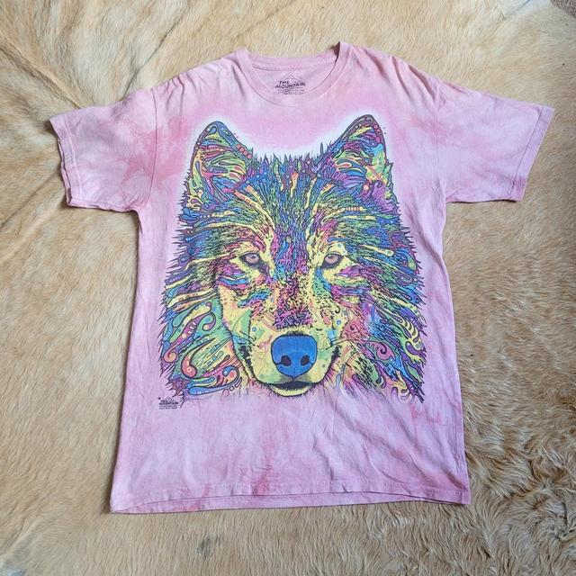 The Mountain Men's T-shirt - Pink/Multi - L on Productcaster.