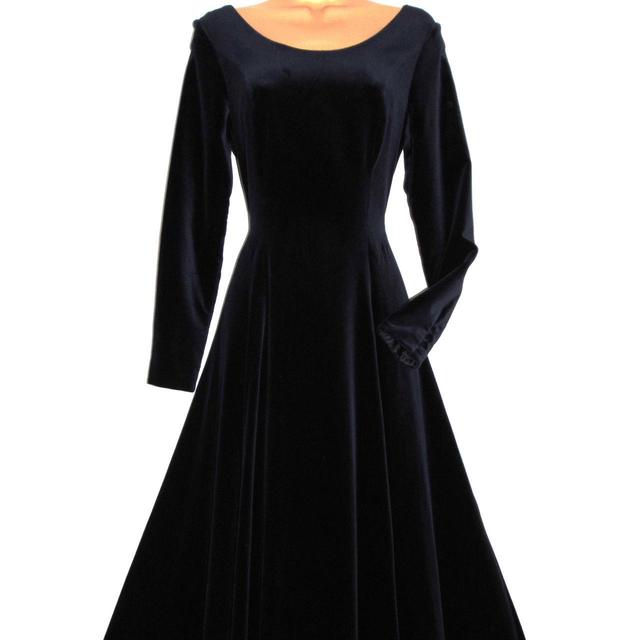 Laura Ashley Women's Dress - Black/Blue - 12 on Productcaster.