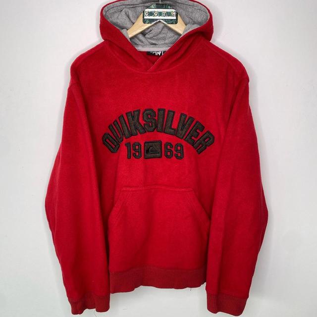 Quiksilver Men's Hoodie - Red - M on Productcaster.