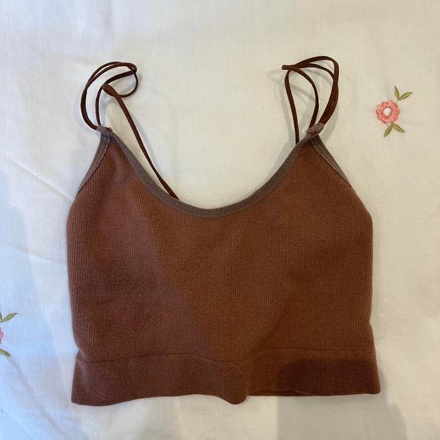 Urban Outfitters Women's Crop top - Brown - 4 on Productcaster.