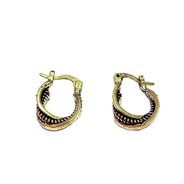 Custom Women's Earrings - Gold on Productcaster.