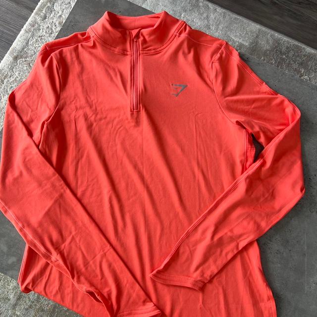 Gymshark Men's T-shirt - Orange/Red - S on Productcaster.