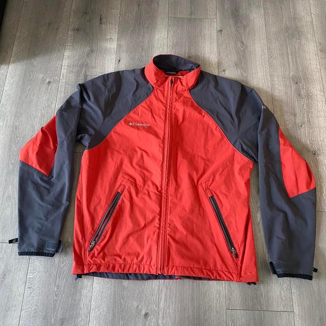 Columbia Sportswear Men's Windbreaker Jacket - Orange/Black - L on Productcaster.