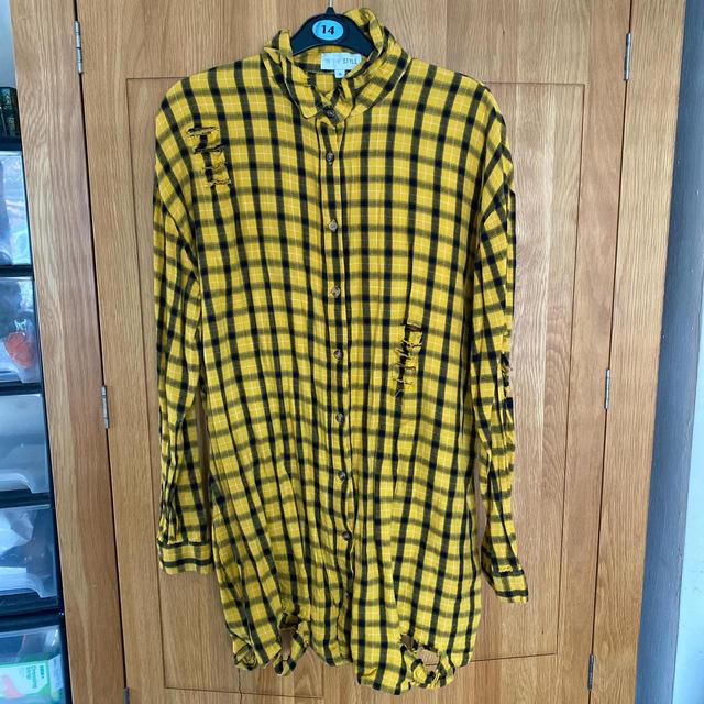 In The Style Women's Shirt Dress - Yellow/Black - 10 on Productcaster.