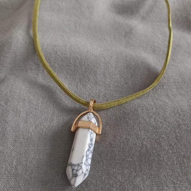 Custom Women's Necklace - Green/Gold on Productcaster.