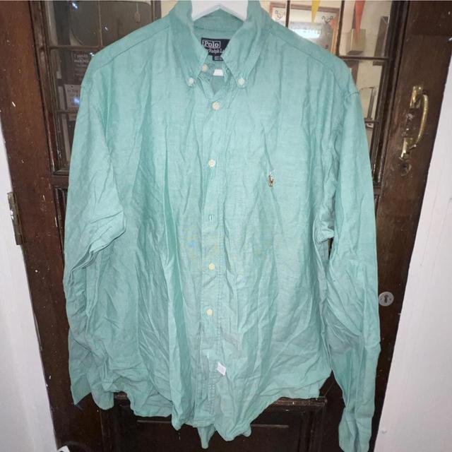 Polo Ralph Lauren Men's Shirt - Green - XL on Productcaster.